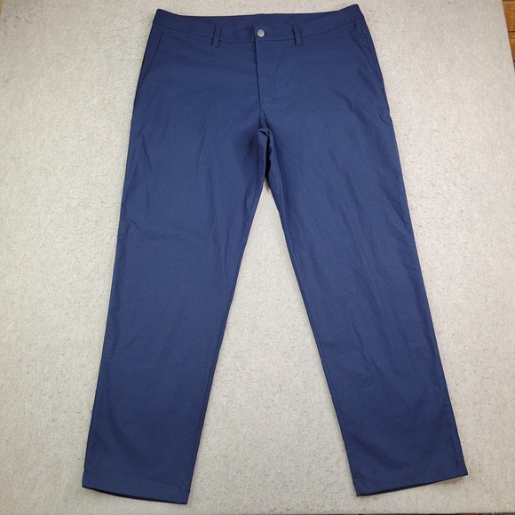 Lululemon ABC Classic-Fit Warpstreme Pants Performance Stretch True Navy 38x30 - Picture 1 of 12